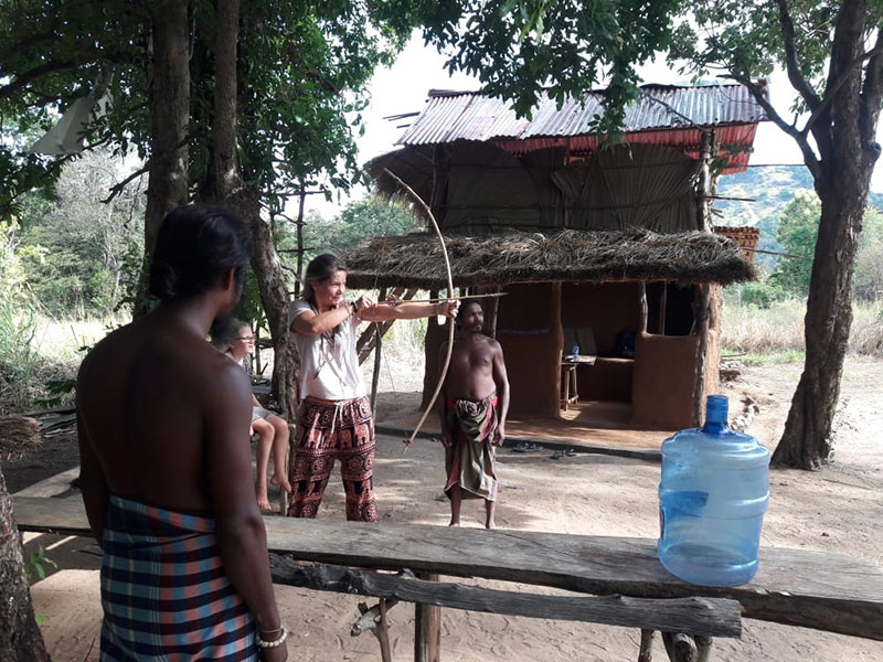 Visit Veddas of Sri Lanka - Veddha Tribes of Dambana - Dambana Vedda Village visit - Vedda Village Camping - Vedda camping Tours Sri Lanka - Veddas of Sri Lanka - Sri Lanka Vedda Village - Vedda Camping experiences